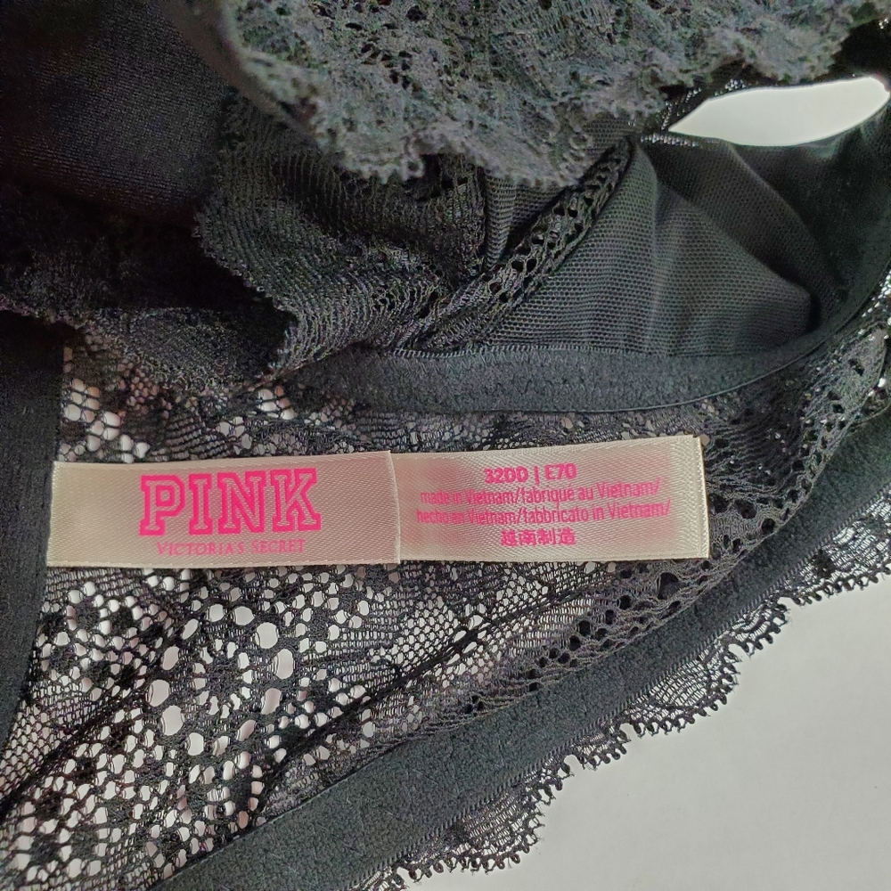 PINK Victoria's Secret Black Date Push Up Bra - Picture 2 of 4